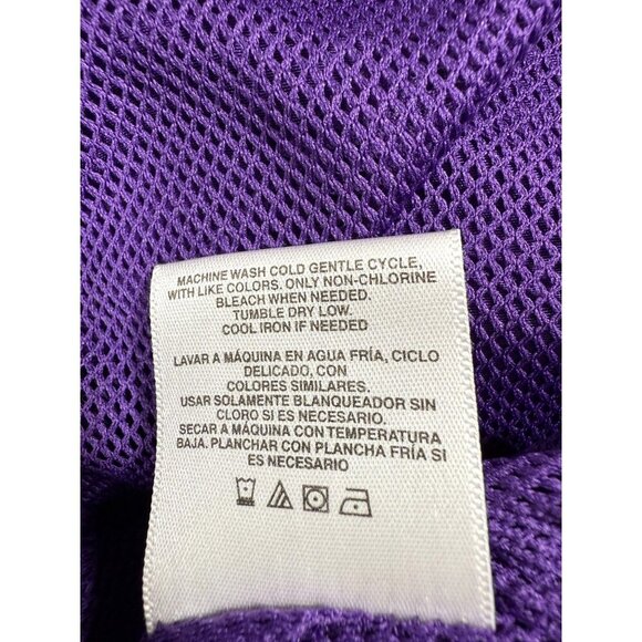 Athletech Womens‎ Lightweight Purple Zip-Up Jacket Smocked Accents Size XL - Picture 13 of 15